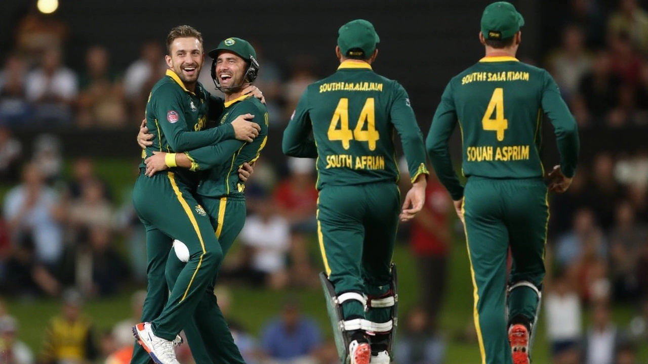 Keshav Maharaj's five-for powers South Africa to 98-run win over Australia in Cairns